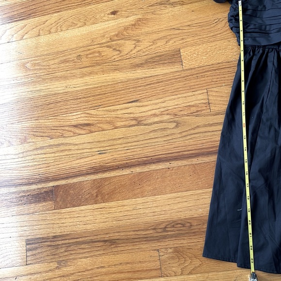 Abercrombie & Fitch Ruched Ruffle Puff Sleeve Mini Dress Black Size XSmall NWOT - Picture 4 of 8